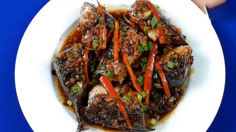 Cá Trác  kho tỏi ớt - phần 